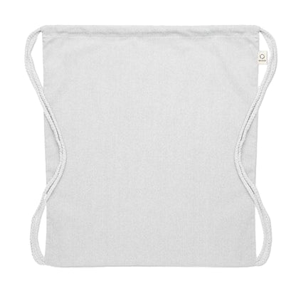 White - Back - MidOcean Cabetri Colour Recycled Cotton Drawstring Bag