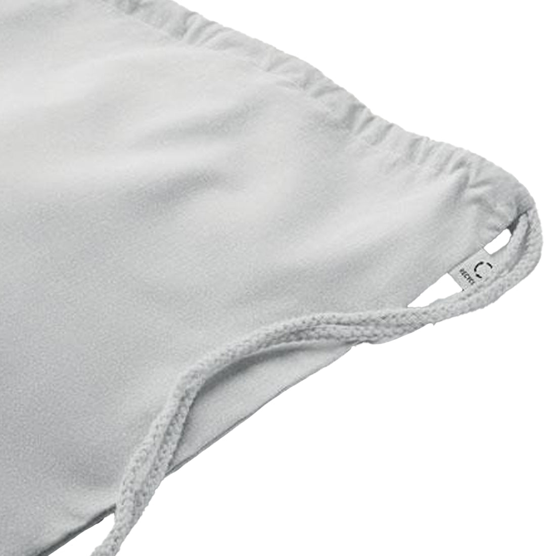 White - Side - MidOcean Cabetri Colour Recycled Cotton Drawstring Bag