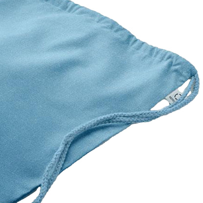 Petrol - Side - MidOcean Cabetri Colour Recycled Cotton Drawstring Bag