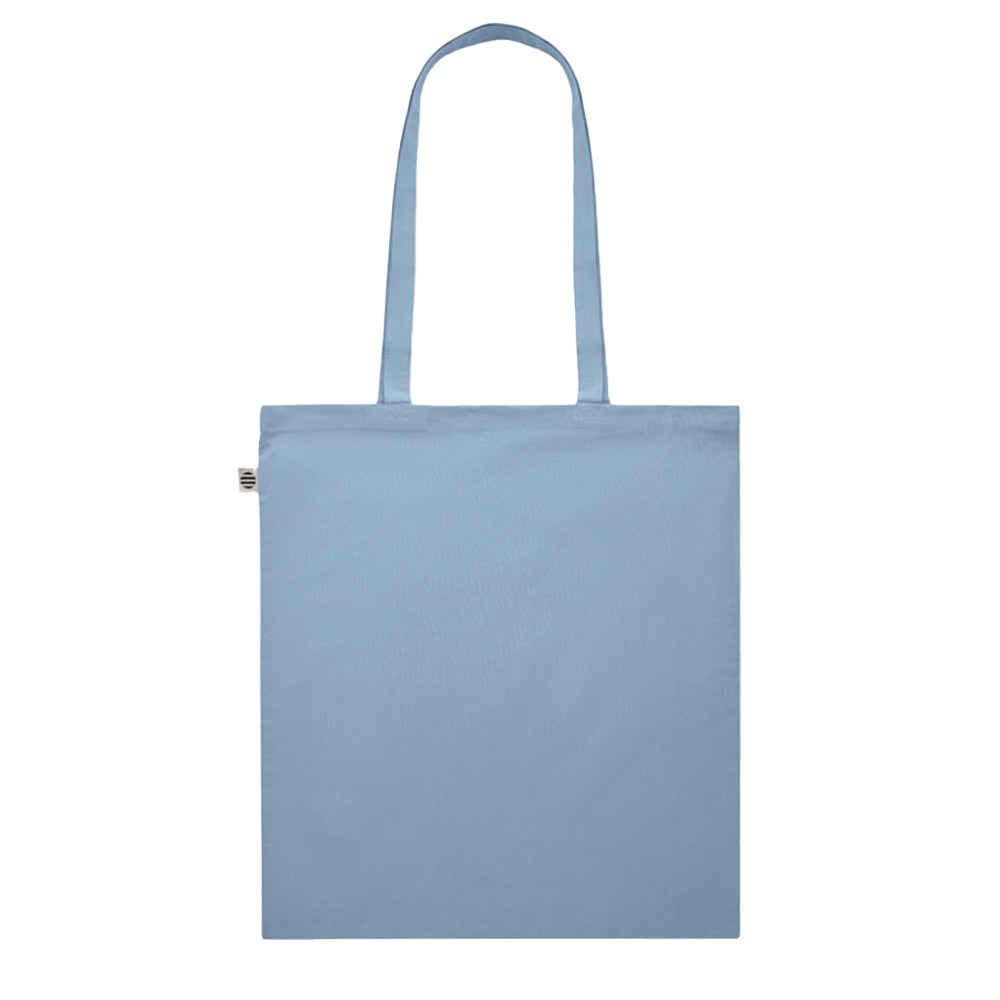 Baby Blue - Back - MidOcean Onel Plain Organic Cotton Shopper Bag