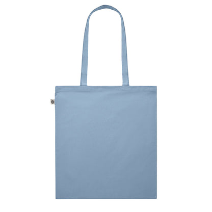 Baby Blue - Back - MidOcean Onel Plain Organic Cotton Shopper Bag