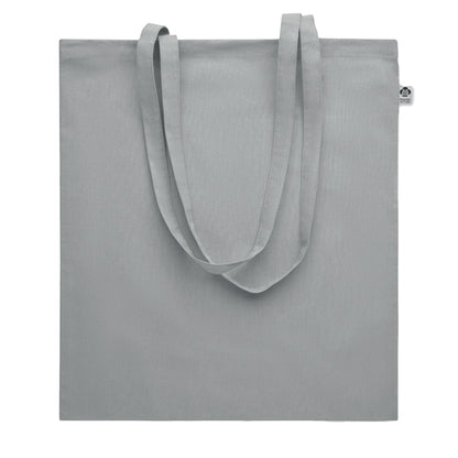 Grey - Front - MidOcean Onel Plain Organic Cotton Shopper Bag