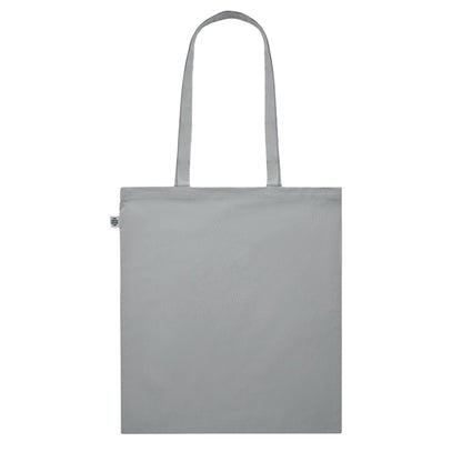Grey - Back - MidOcean Onel Plain Organic Cotton Shopper Bag