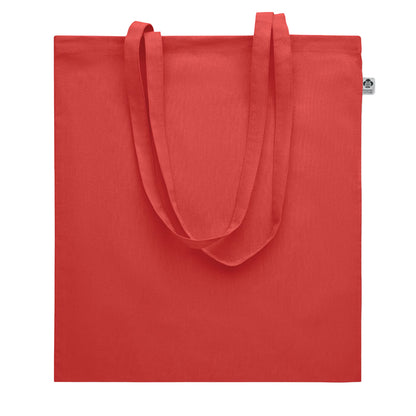 Red - Front - MidOcean Onel Plain Organic Cotton Shopper Bag