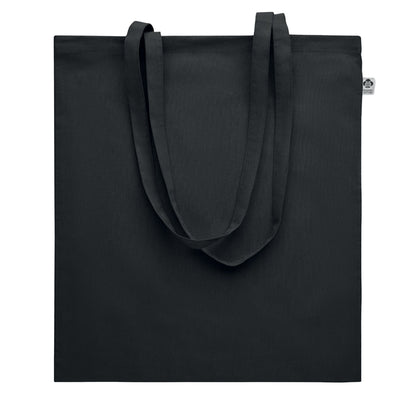 Black - Front - MidOcean Onel Plain Organic Cotton Shopper Bag