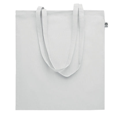 White - Front - MidOcean Onel Plain Organic Cotton Shopper Bag