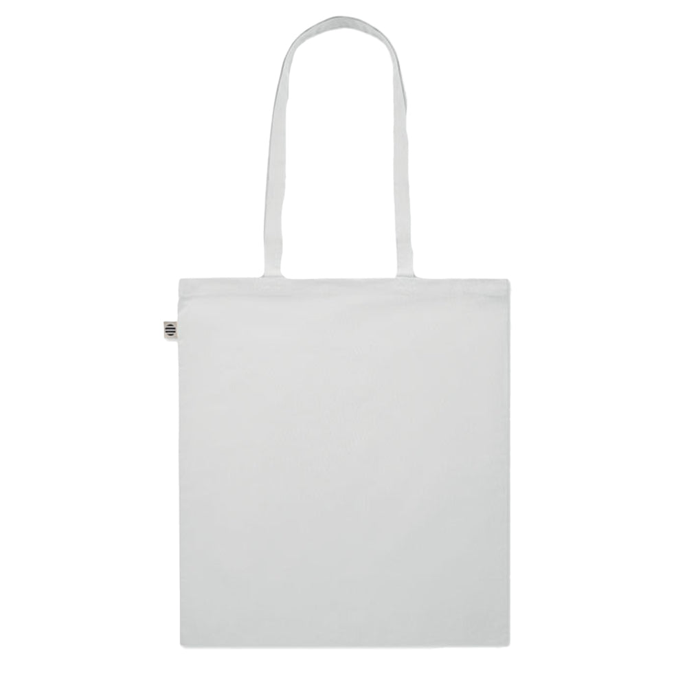 White - Back - MidOcean Onel Plain Organic Cotton Shopper Bag