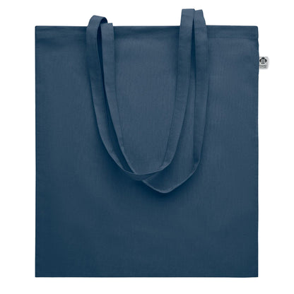 Blue - Front - MidOcean Onel Plain Organic Cotton Shopper Bag