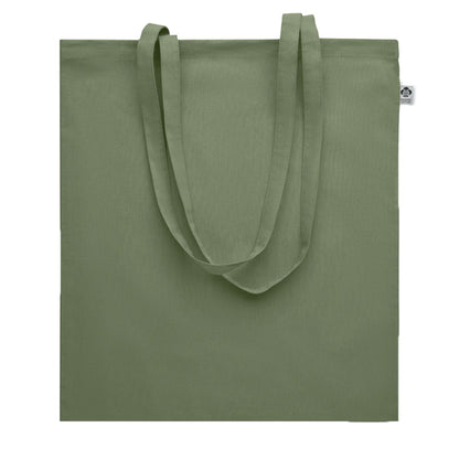 Green - Front - MidOcean Onel Plain Organic Cotton Shopper Bag