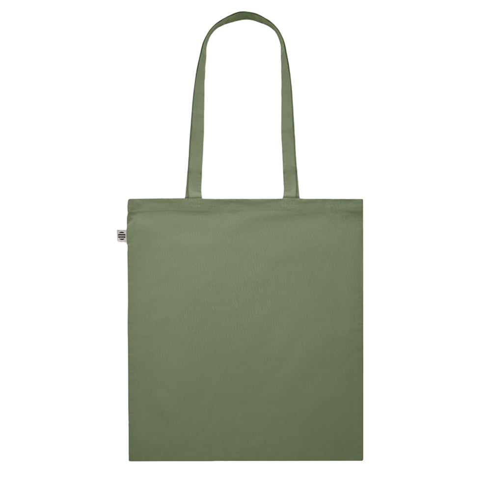 Green - Back - MidOcean Onel Plain Organic Cotton Shopper Bag
