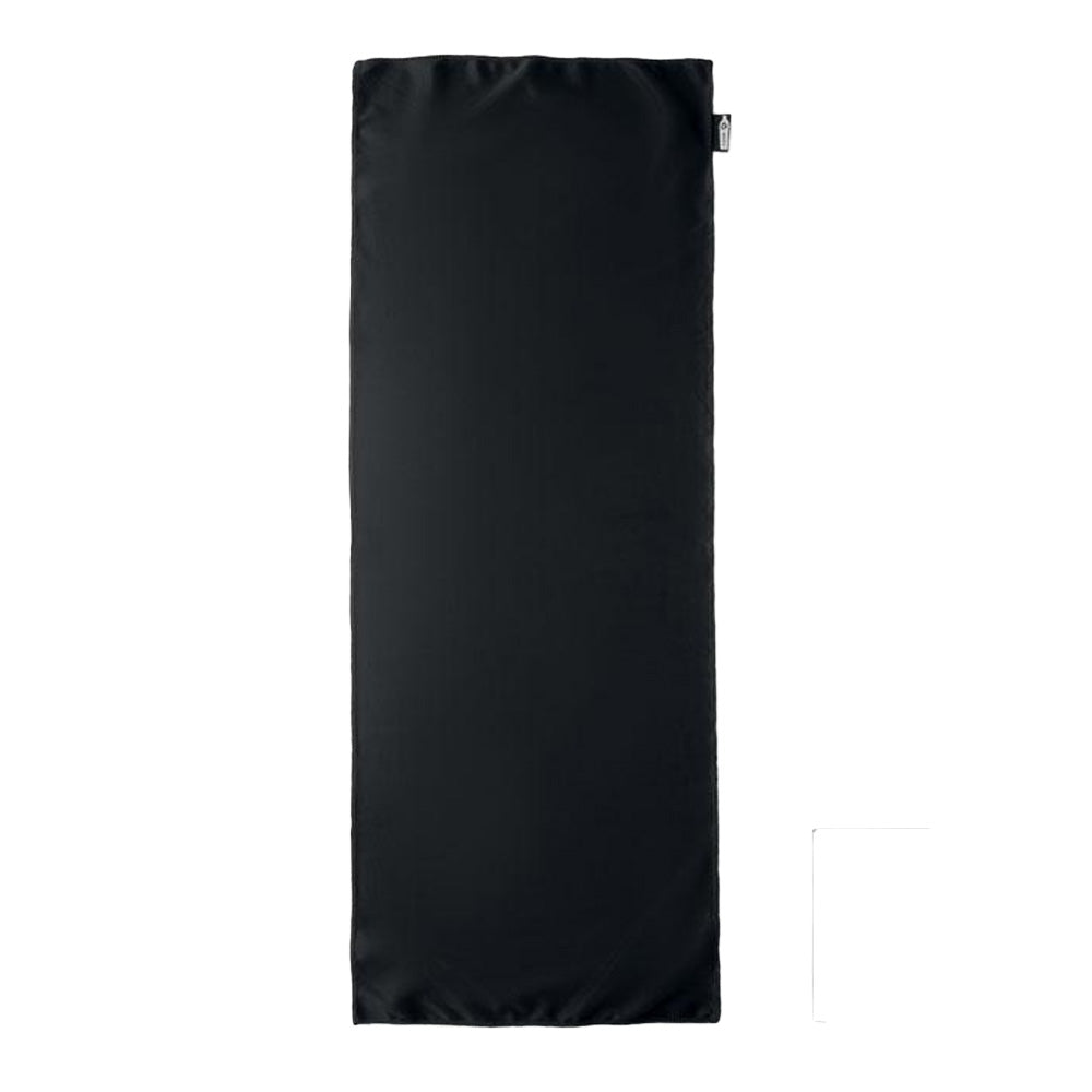 Black - Back - MidOcean Tuko RPET Sports Towel