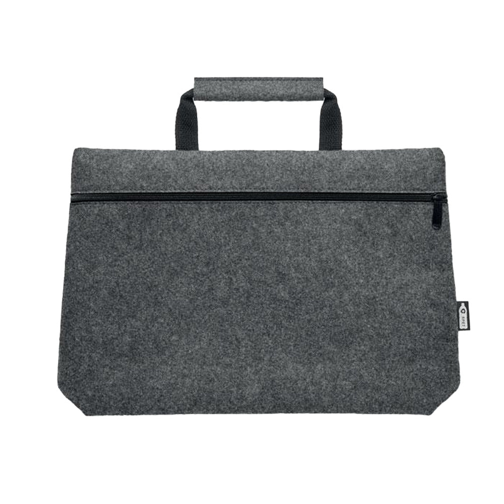 Stone Grey - Side - MidOcean Tapla RPET Felt Laptop Bag