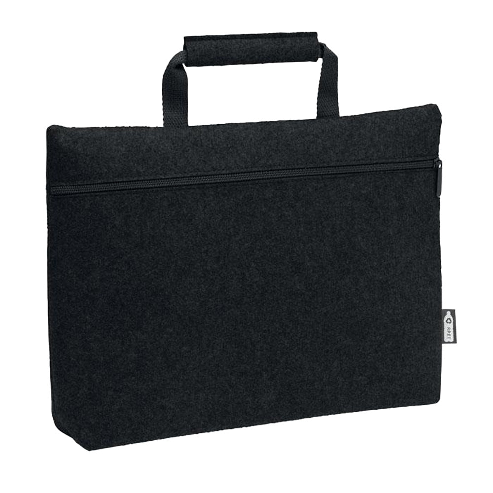 Black - Front - MidOcean Tapla RPET Felt Laptop Bag