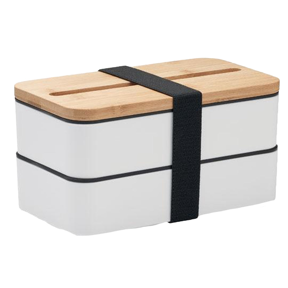 White - Front - MidOcean Wint Polypropylene Lunch Box