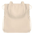 Beige - Back - MidOcean Moira Canvas Drawstring Bag