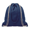 Blue - Front - MidOcean Moira Canvas Drawstring Bag
