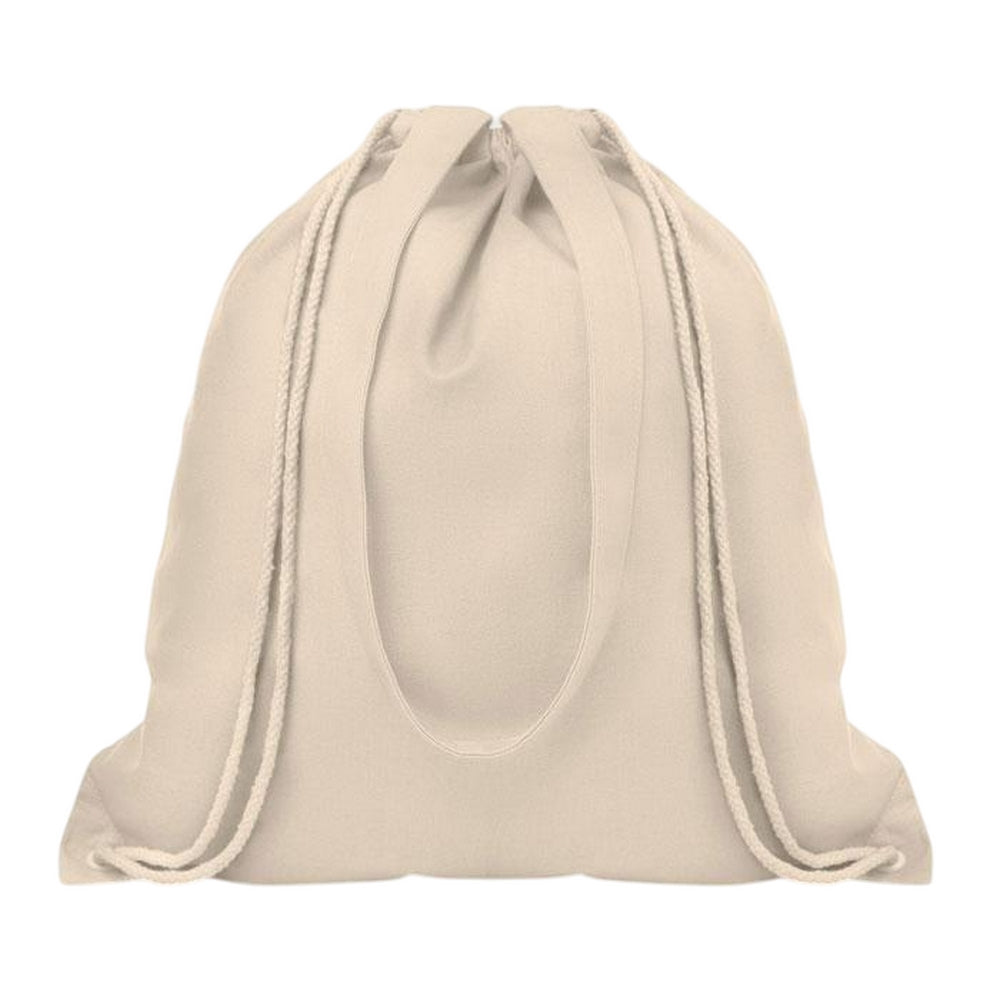 Beige - Front - MidOcean Moira Canvas Drawstring Bag