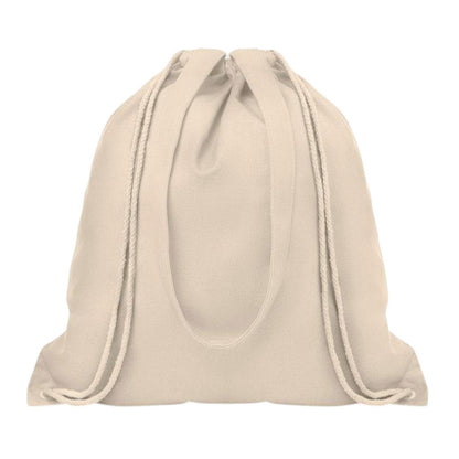 Beige - Front - MidOcean Moira Canvas Drawstring Bag