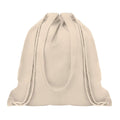 Beige - Front - MidOcean Moira Canvas Drawstring Bag