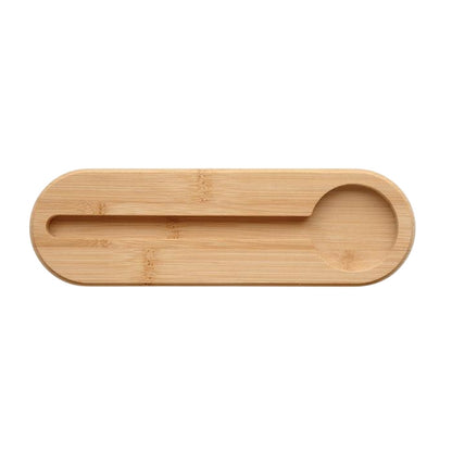 Wood-Dark Grey - Side - MidOcean Mile RPET Felt Pencil Case