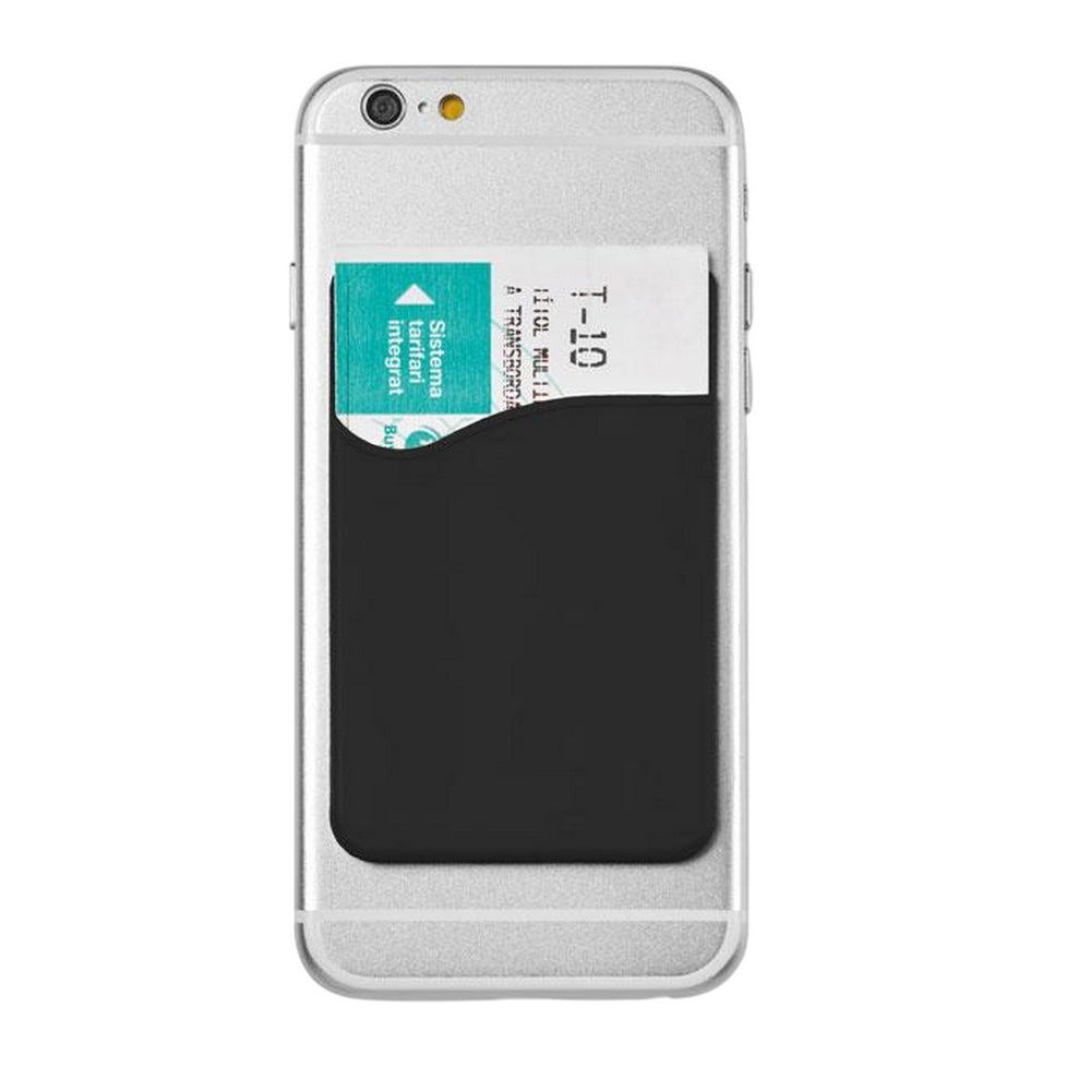 Black - Back - MidOcean Silicone Card Holder