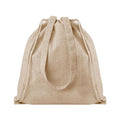 Beige - Front - MidOcean Moira Duo Drawstring Bag