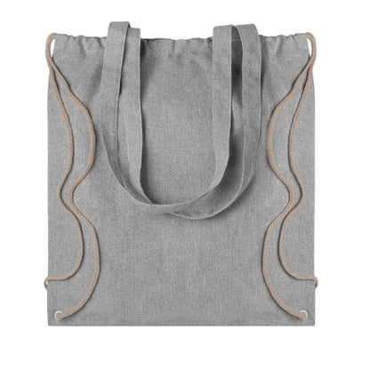 Grey - Back - MidOcean Moira Duo Drawstring Bag