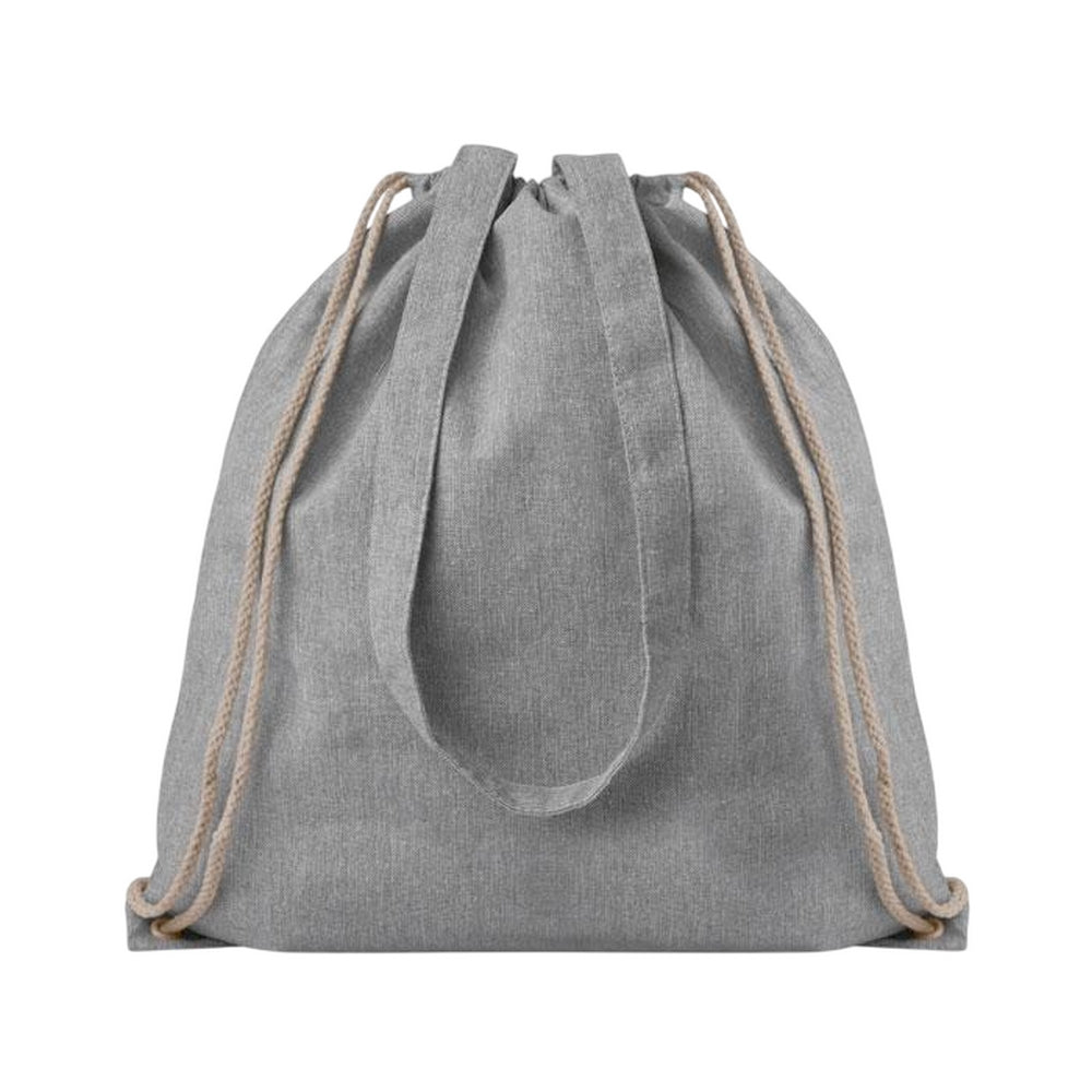 Grey - Front - MidOcean Moira Duo Drawstring Bag