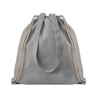 Grey - Front - MidOcean Moira Duo Drawstring Bag