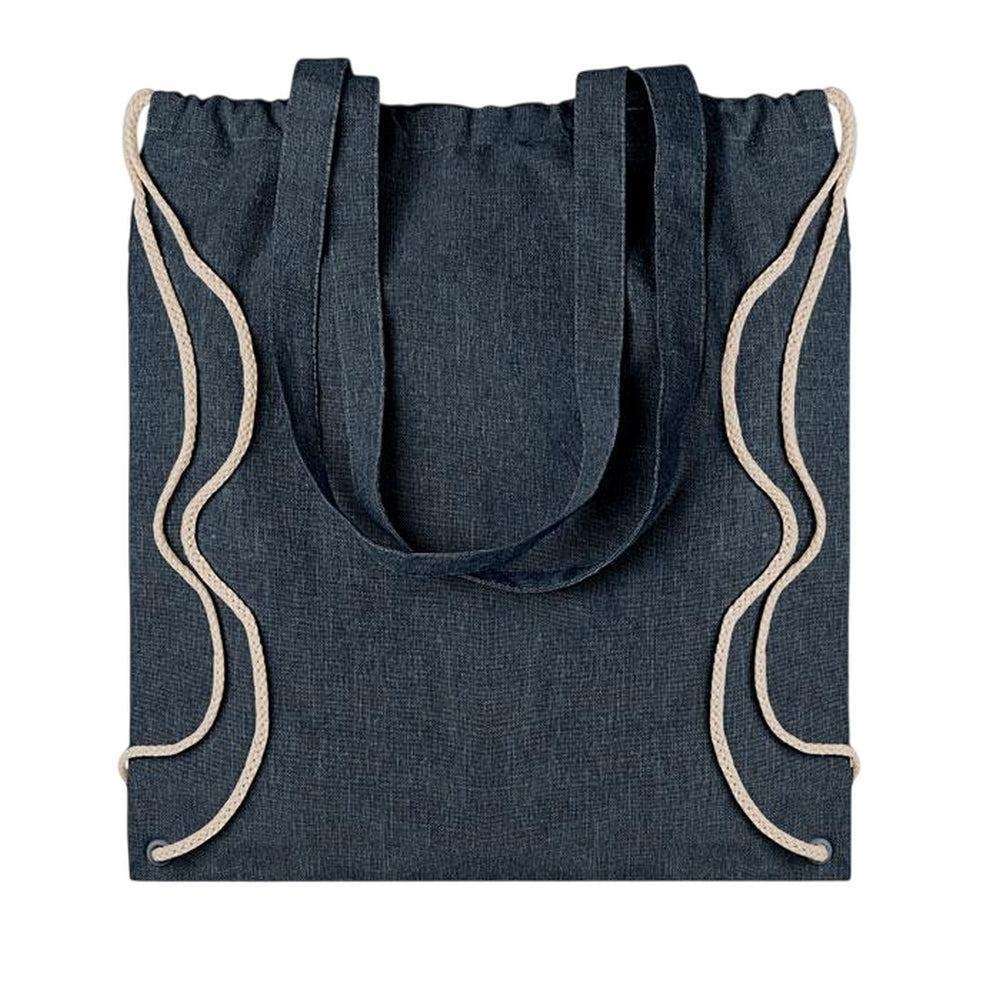 Blue - Back - MidOcean Moira Duo Drawstring Bag
