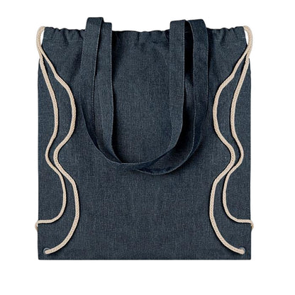 Blue - Back - MidOcean Moira Duo Drawstring Bag