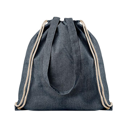 Blue - Front - MidOcean Moira Duo Drawstring Bag