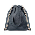 Blue - Front - MidOcean Moira Duo Drawstring Bag
