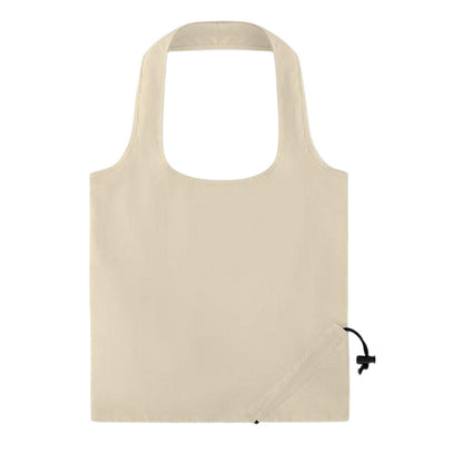 Beige - Front - MidOcean Fresa Soft Cotton Foldable Shopper Bag
