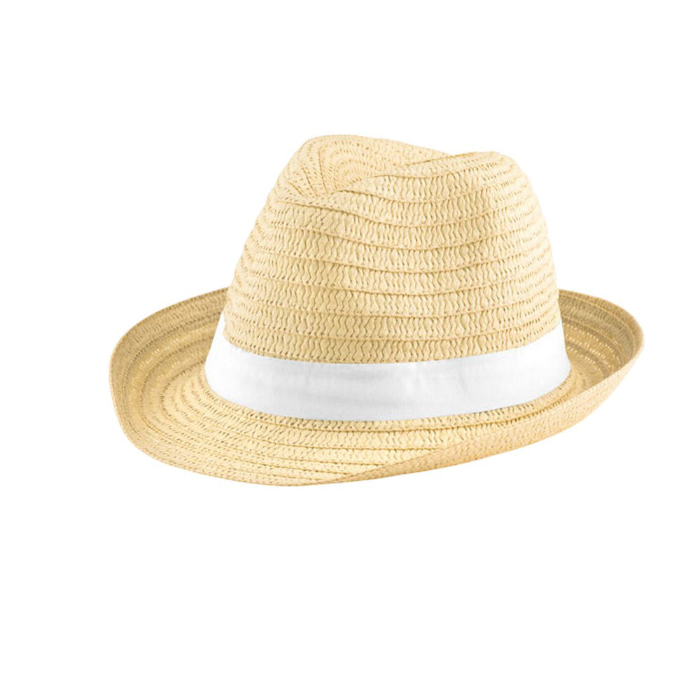 White - Back - MidOcean Boogie Paperstraw Hat