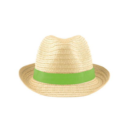 Lime - Back - MidOcean Boogie Paperstraw Hat