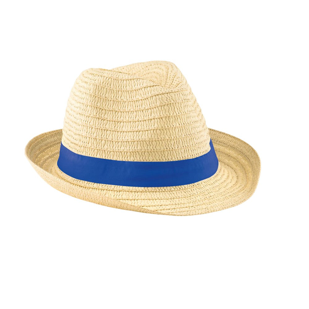 Royal Blue - Front - MidOcean Boogie Paperstraw Hat