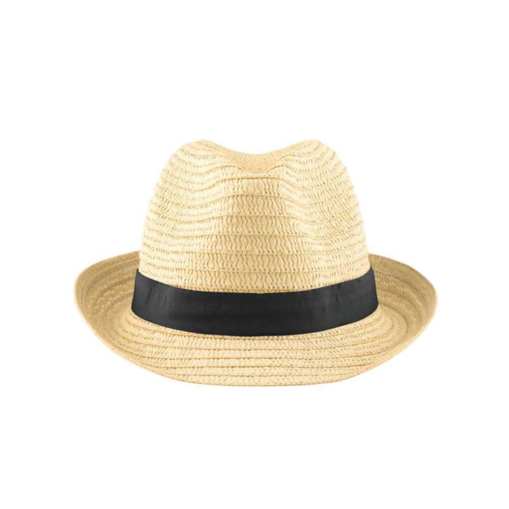 Black - Back - MidOcean Boogie Paperstraw Hat