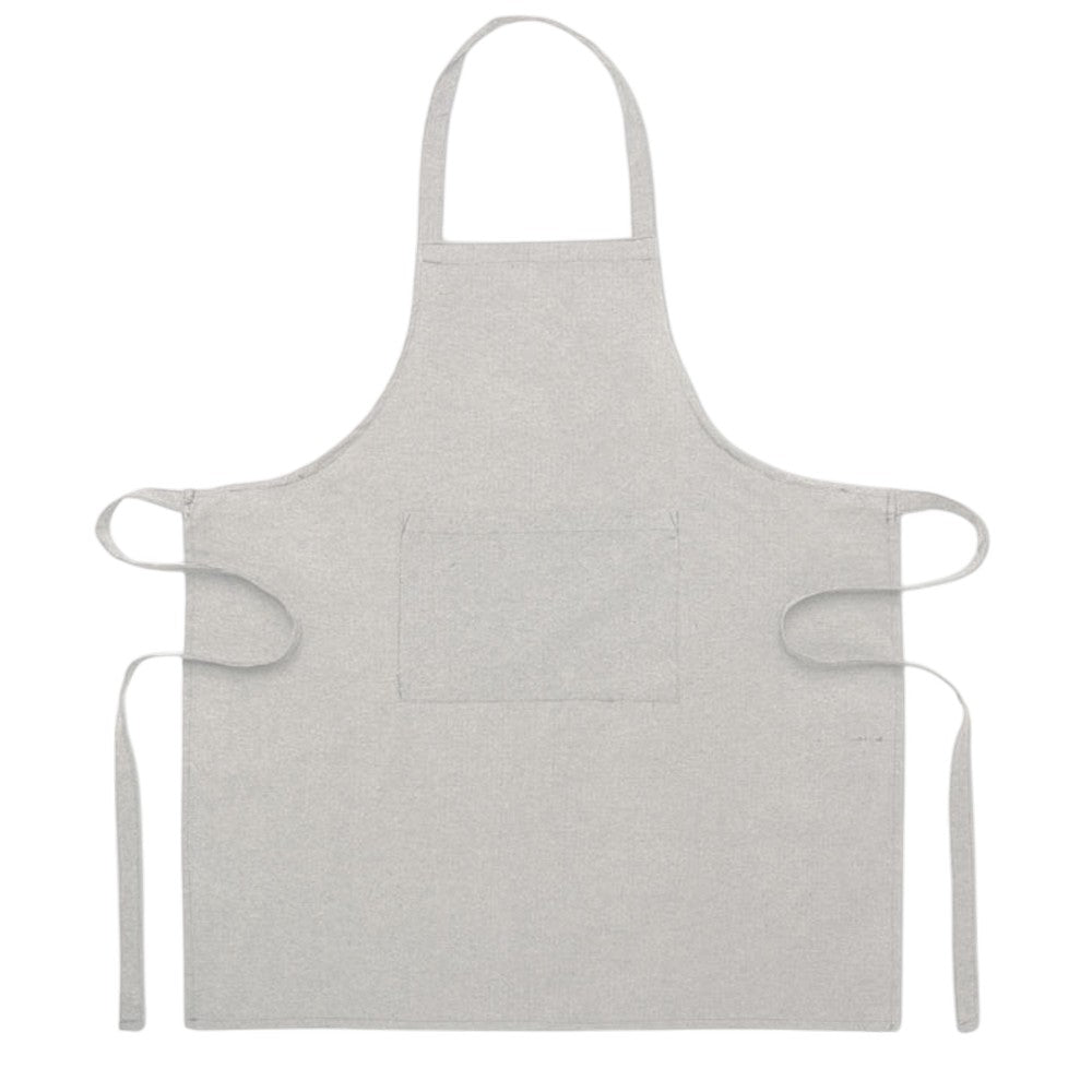 Grey - Front - MidOcean Cuina Recycled Cotton Chef Apron