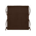 Chocolate - Back - MidOcean Panda Recycled Cotton Drawstring Bag
