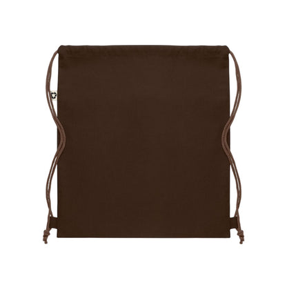 Chocolate - Back - MidOcean Panda Recycled Cotton Drawstring Bag