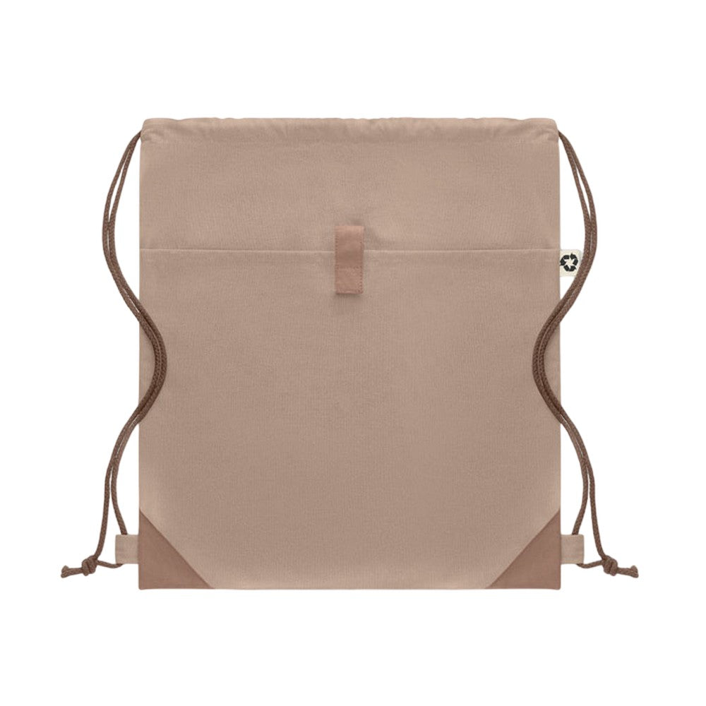 Rope - Front - MidOcean Panda Recycled Cotton Drawstring Bag