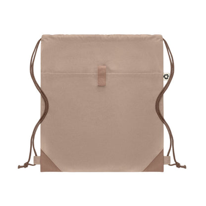 Rope - Front - MidOcean Panda Recycled Cotton Drawstring Bag