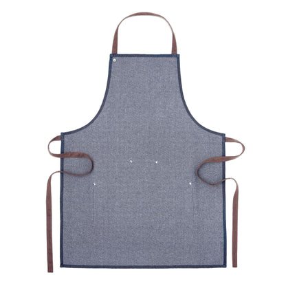 Blue - Back - MidOcean Denipur Adjustable Denim Apron