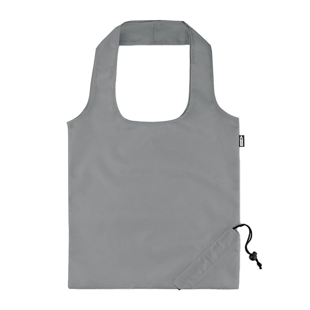 Stone Grey - Front - MidOcean RPET Foldable Shopper Bag