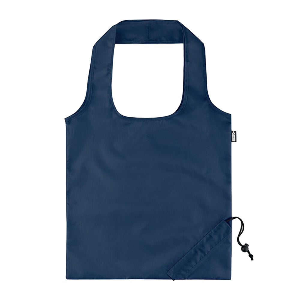 French Navy - Front - MidOcean RPET Foldable Shopper Bag