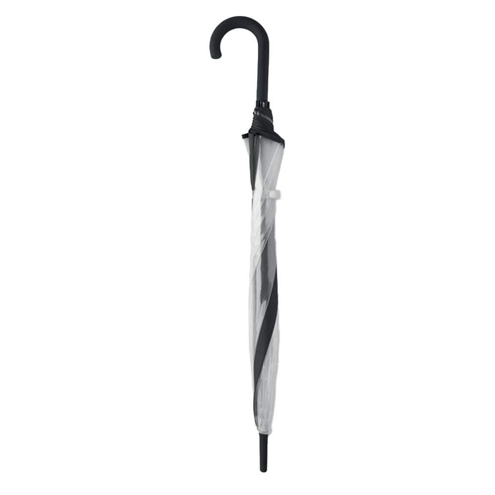 Black-Transparent - Side - MidOcean Gota Stick Umbrella