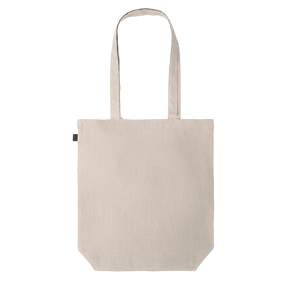 Beige - Back - MidOcean Naima Hemp Shopper Bag