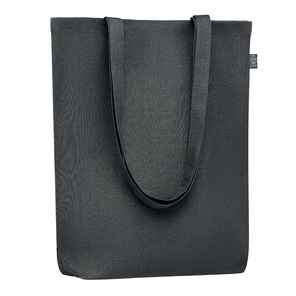 Black - Front - MidOcean Naima Hemp Shopper Bag