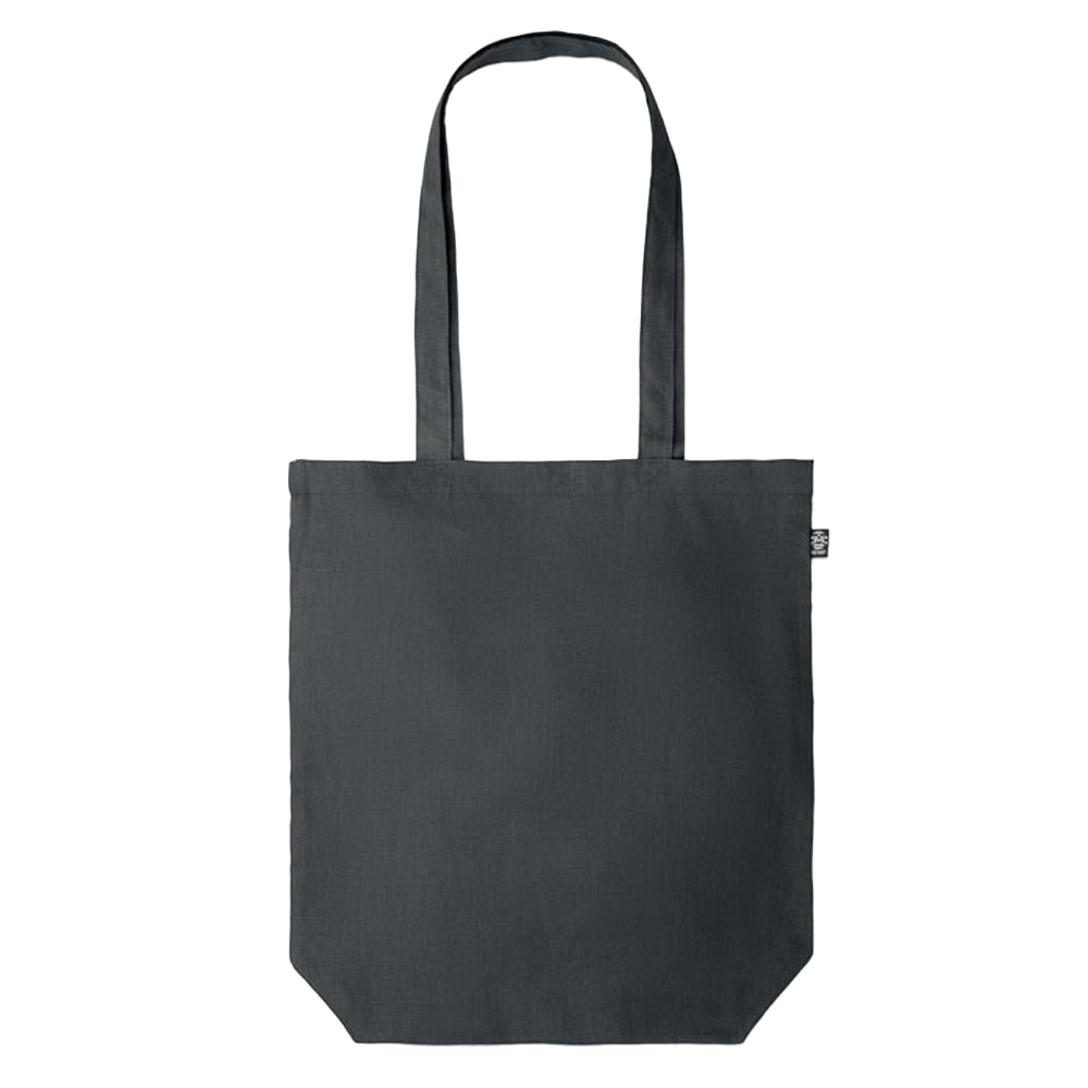 Black - Back - MidOcean Naima Hemp Shopper Bag